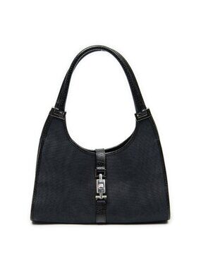 Gucci Jackie Hobo Black Woven Canvas